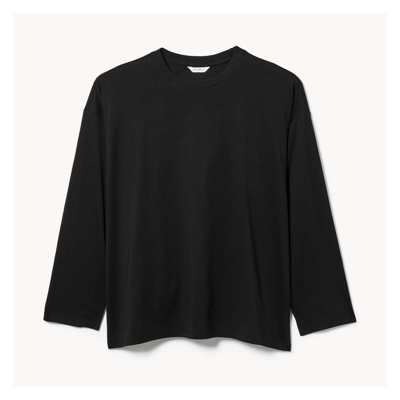 Women+ Long Sleeve Top in JF Black from Joe Fresh